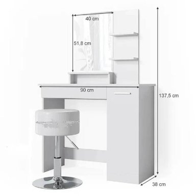 TOCADOR NACION MUEBLES JULIA COLOR BLANCO NM - 4