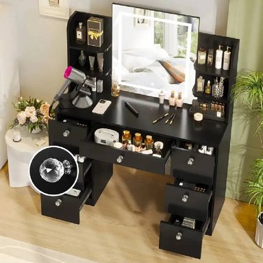 TOCADOR NACION MUEBLES ADARA COLOR NEGRO NM - 2