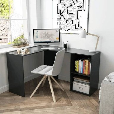 ESCRITORIO NACION MUEBLES LUARA COLOR NEGRO NM