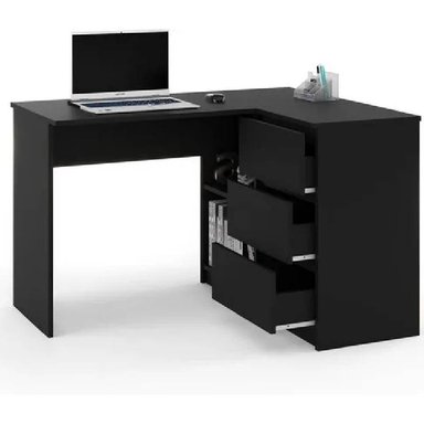 ESCRITORIO NACION MUEBLES ESTEBAN COLOR NEGRO NM - 2
