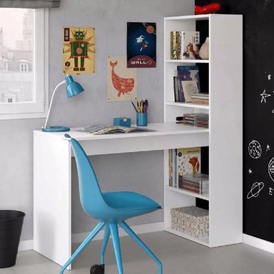 ESCRITORIO NACION MUEBLES ALBERTO COLOR BLANCO NM