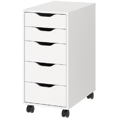 CAJONERA NACION MUEBLES RITA CON RUEDAS COLOR BLANCO