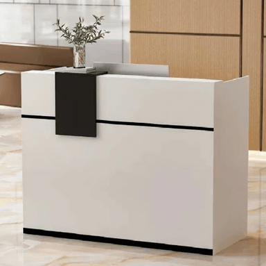 ESCRITORIO NACION MUEBLES COUNTER PARA OFICINA RICHI COLOR BLANCO