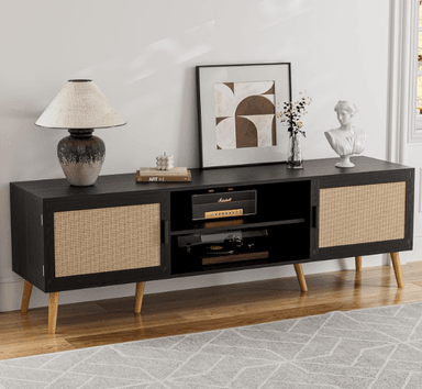 CENTRO DE TV NACION MUEBLES JAQUELINE COLOR NEGRO