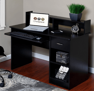 ESCRITORIO NACION MUEBLES JUSTIN COLOR NEGRO