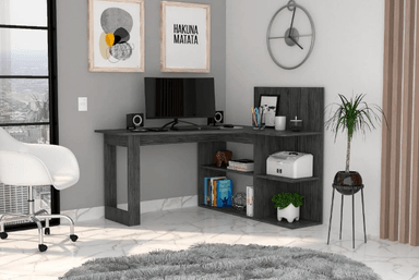 ESCRITORIO NACION MUEBLES HEIDI COLOR GRIS OSCURO