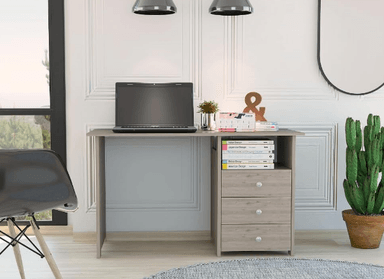 ESCRITORIO NACION MUEBLES DUVET COLOR GRIS CLARO