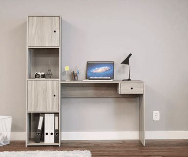 ESCRITORIO NACION MUEBLES FETKA COLOR GRIS CLARO