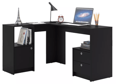 ESCRITORIO NACION MUEBLES ADOBE COLOR NEGRO