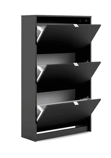 ZAPATERO NACION MUEBLES SANTA COLOR NEGRO - 2
