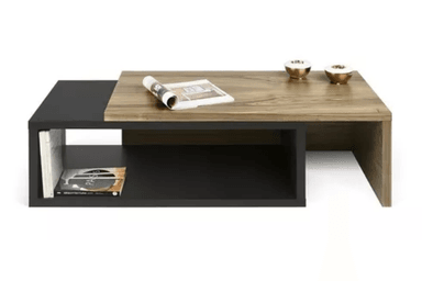 MESA DE CENTRO NACION MUEBLES ALEJO COLOR NEGRO