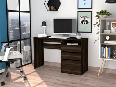ESCRITORIO NACION MUEBLES SHOGUN COLOR MARRÓN OSCURO