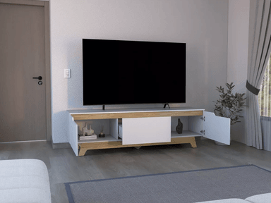 MUEBLES PARA TV NACION MUEBLES MIKI COLOR BLANCO