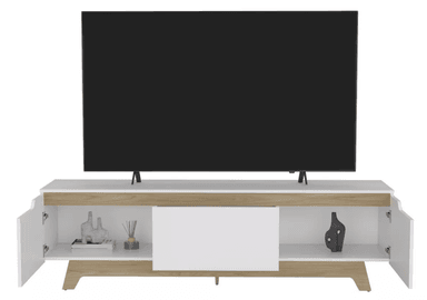 MUEBLES PARA TV NACION MUEBLES MIKI COLOR BLANCO - 3