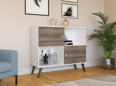 COMODA NACION MUEBLES SKAR COLOR BLANCO