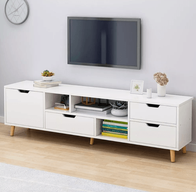 MUEBLE PARA TV NACION MUEBLES MAY COLOR BLANCO