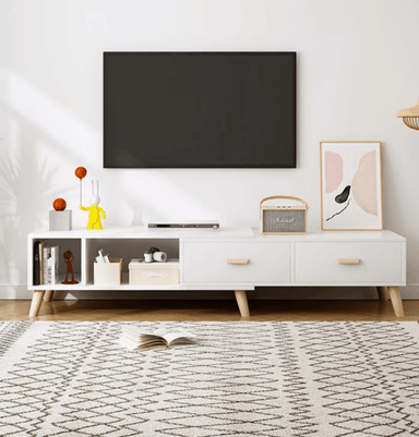 MUEBLES PARA TV NACION MUEBLES YOU COLOR BLANCO