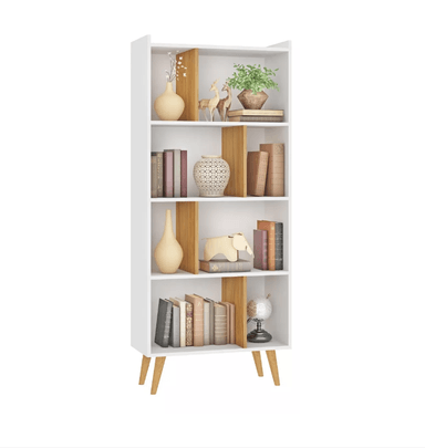 LIBRERO NACION MUEBLES COMPE COLOR BLANCO - 2