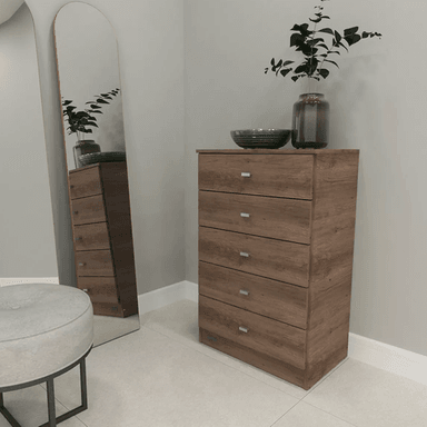 COMODA NACION MUEBLES MELODI COLOR MARRÓN CLARO