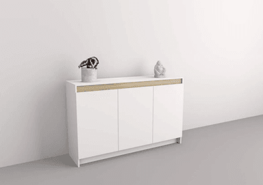 COMODA NACION MUEBLES SANIC COLOR BLANCO