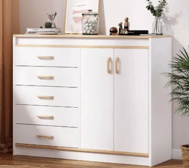 COMODA NACION MUEBLES LSDTS COLOR BLANCO