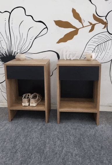 JUEGO DE 2 VELADORES JLKY COLOR ROBLE