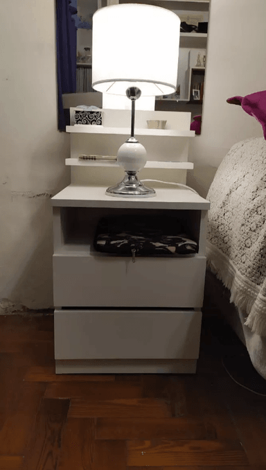 VELADOR NACION MUEBLES TKAR COLOR BLANCO