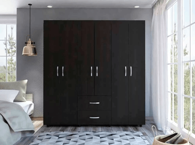 CLOSET NACION MUEBLES AYYT COLOR MARRÓN