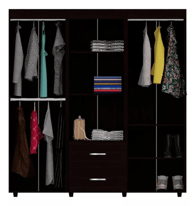 CLOSET NACION MUEBLES AYYT COLOR MARRÓN - 4