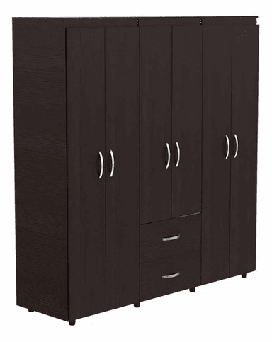 CLOSET NACION MUEBLES AYYT COLOR MARRÓN - 5