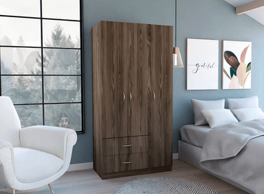 CLOSET NACION MUEBLES IGTG COLOR ROBLE OSCURO
