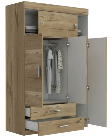CLOSET NACION MUEBLES IBAC COLOR MADERA - 4