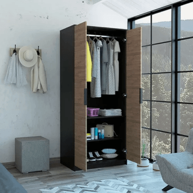 CLOSET NACION MUEBLES SYSR COLOR NEGRO - 2