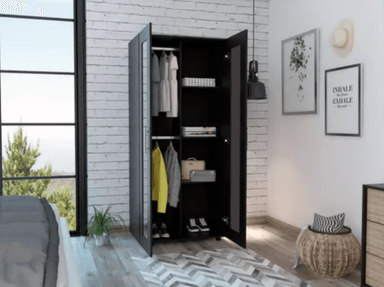 CLOSET NACION MUEBLES LMPM COLOR NEGRO - 2