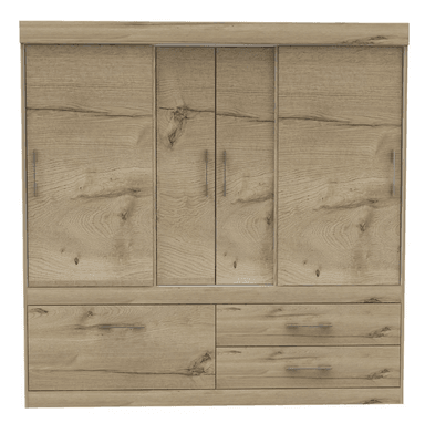 CLOSET NACION MUEBLES 21AL COLOR MADERA