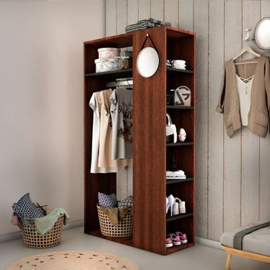 CLOSET ORGANIZADOR VENUS CAOBA NACIÓN MUEBLES