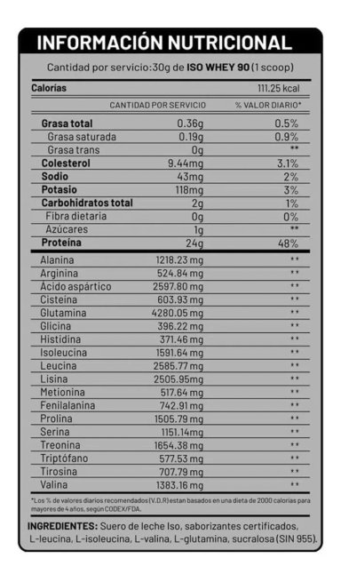 PROTEÍNA UNIVERSE NUTRITION ISOLATADA UN ISO WHEY 90 1.1 KG - 2