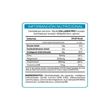 COLÁGENO UNIVERSE NUTRITION COLLAGEN PRO 500 GR - 2