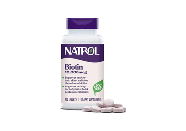 SUPLEMENTO BIOTIN NATROL 10,000 MCG