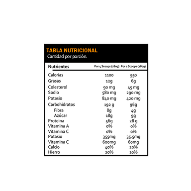 PROTEÍNA MUTANT MASS 6.8 KILOS VAINILLA GANADOR DE PESO - 2