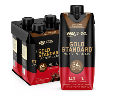PROTEÍNA BEBIBLE OPTIMUM NUTRITION GOLD STANDARD PROTEIN SHAKE 325ML CHOCOLATE PACK X4 - 1