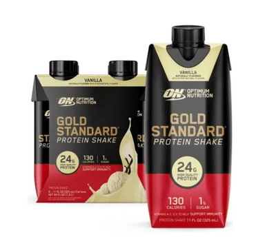 PROTEÍNA BEBIBLE OPTIMUM NUTRITION GOLD STANDARD PROTEIN SHAKE 325ML VAINILLA PACK X4 - 1