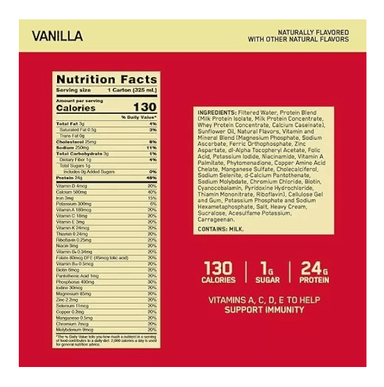 PROTEÍNA BEBIBLE OPTIMUM NUTRITION GOLD STANDARD PROTEIN SHAKE 325ML VAINILLA PACK X4 - 2
