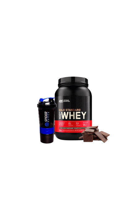 PROTEÍNA OPTIMUM NUTRITION GOLD STANDARD 2 LB CHOCOLATE WHEY + SHAKER
