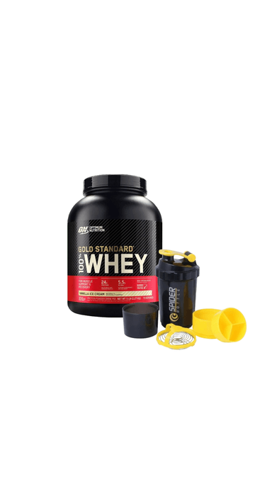 PROTEÍNA OPTIMUM NUTRITION GOLD STANDARD 2 LB VAINILLA WHEY + SHAKER