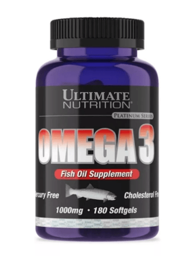 OMEGA 3 ULTIMATE NUTRITION 1000 MG 180 CÁPSULAS BLANDAS