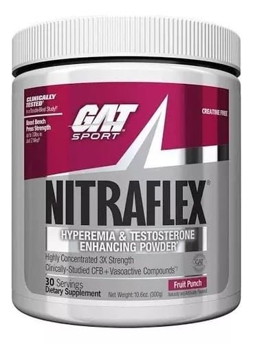 PRE ENTRENO NITRAFLEX GAT SPORT - 30 SERVICIOS