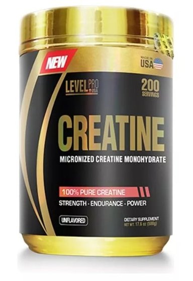 CREATINA MONOHIDRATADA 500GR LEVEL PRO