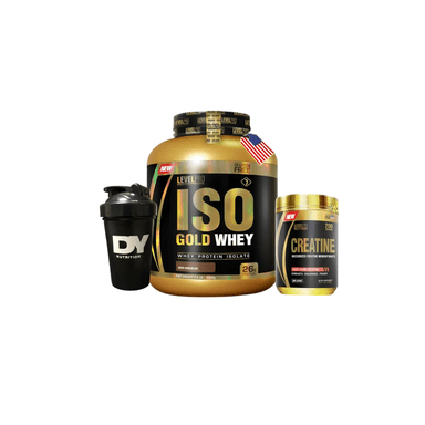 ISO GOLD WHEY 6.6LB + CREATINA MONOHIDRATADA LEVEL PRO 500GR + SHAKER
