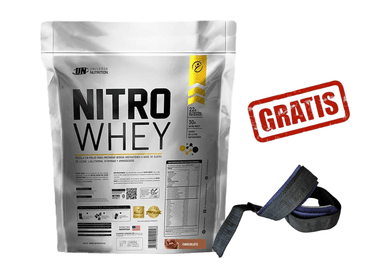 NITRO WHEY 3KG CHOCOLATE + STRAPS